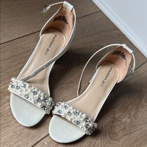 Big Girl Beaded Pearl Dress Heels Wedding Formal Madden Girls Carrson MMarisa